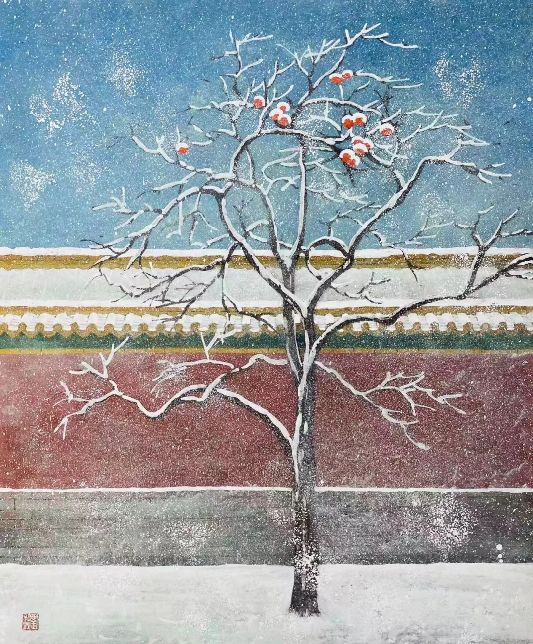 刘铭义岩彩绘画